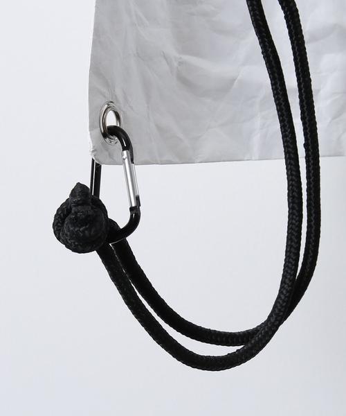 WILD THINGS(ワイルドシングス)の「WILD THINGS(ワイルドシングス)別注タイベックナップザック(バックパック/リュック・メンズ・パープル/ホワイト/ブラック・FREE)」の7枚目の写真