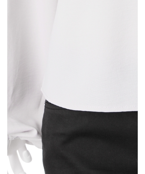 merry jenny（メリージェニー）の「いそざいフリルシャツ（シャツ/ブラウス・レディース・オフホワイト/ブラック/ライトブルー/ライトグレー・FREE）」の16枚目の写真