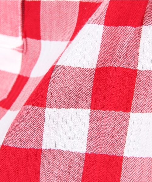 TOMMY HILFIGER（トミーヒルフィガー）の「GRACIE GINGHAM BOYFRIEND　SHIRT（シャツ/ブラウス・レディース・ブルー/レッド・SMALL/MEDIUM/LARGE）」の5枚目の写真