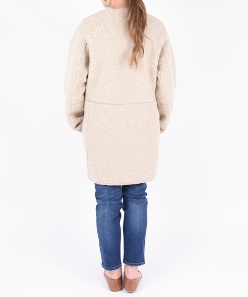 liflattie ships（リフラティ シップス）の「liflattie ships: フェイク ムートン リバーシブル コート オリーブ ◇（ムートンコート・レディース・オリーブ・SMALL/MEDIUM）」の7枚目の写真