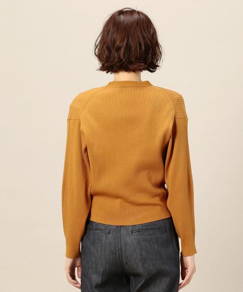 BEAUTY&YOUTH UNITED ARROWS（ビューティーアンドユースユナイテッドアローズ）の「BY リブショートワイドカーディガン ◆（カーディガン/ボレロ・レディース・ライトグレー/マスタード/パープル/ブラック・FREE）」の5枚目の写真