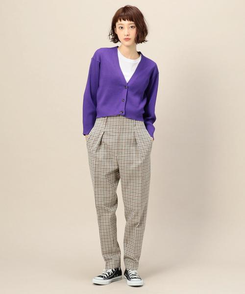 BEAUTY&YOUTH UNITED ARROWS（ビューティーアンドユースユナイテッドアローズ）の「BY リブショートワイドカーディガン ◆（カーディガン/ボレロ・レディース・ライトグレー/マスタード/パープル/ブラック・FREE）」の10枚目の写真