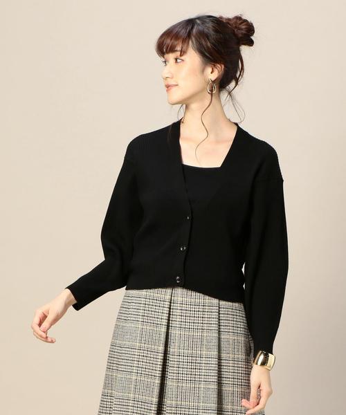 BEAUTY&YOUTH UNITED ARROWS（ビューティーアンドユースユナイテッドアローズ）の「BY リブショートワイドカーディガン ◆（カーディガン/ボレロ・レディース・ライトグレー/マスタード/パープル/ブラック・FREE）」の19枚目の写真