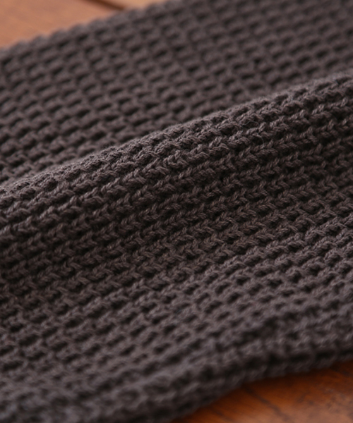 CUBE SUGAR（キューブシュガー）の「裏毛×ニット ビンテージ加工 プルオーバーパーカー（パーカー・レディース・ネイビー/レッド/チャコール・M）」の14枚目の写真