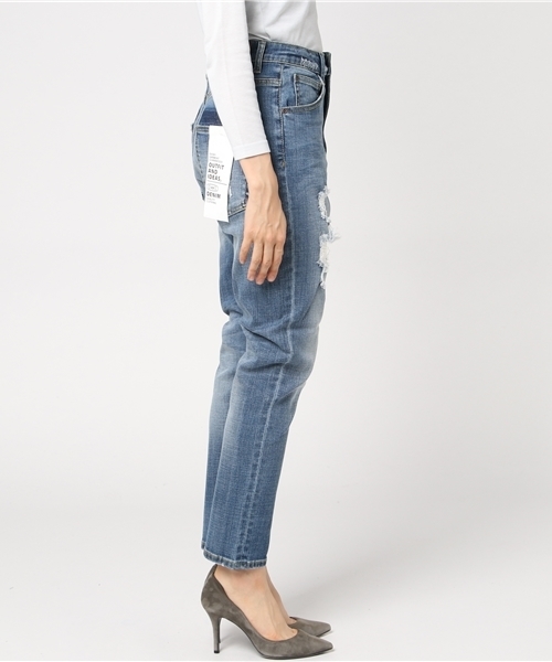 INTERPLANET（インタープラネット）の「【OandI】ハイウエストカットデニム（その他パンツ・レディース・インディゴブルー・SMALL/MEDIUM）」の3枚目の写真