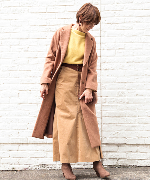 RIVE DROITE（リヴドロワ）の「ラクーンボトルネックプルオーバー（ニット/セーター・レディース・モカ/マスタード/ピンク系その他・FREE）」の13枚目の写真