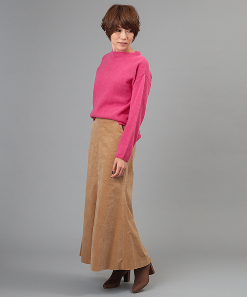 RIVE DROITE（リヴドロワ）の「ラクーンボトルネックプルオーバー（ニット/セーター・レディース・モカ/マスタード/ピンク系その他・FREE）」の14枚目の写真