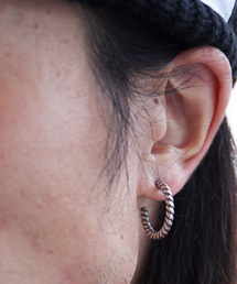 SunKu(�T���N)��SILVER LARGE HOOP PIERCE / TWIST(�V���o�[ ���[�W �t�[�v �s�A�X / �c�C�X�g)(�s�A�X�i�Ў��p�j)