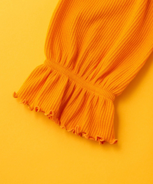 Omekashi（オメカシ）の「メロウ七分袖プルオーバー（Tシャツ/カットソー・レディース・ブラック/ベージュ/オフホワイト/オレンジ・FREE）」の11枚目の写真