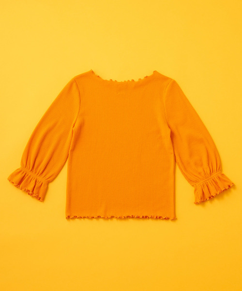 Omekashi（オメカシ）の「メロウ七分袖プルオーバー（Tシャツ/カットソー・レディース・ブラック/ベージュ/オフホワイト/オレンジ・FREE）」の14枚目の写真