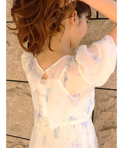 dazzlin（ダズリン）の「シアーフラワーロングワンピース（ワンピース・レディース・オフホワイト/ミント・FREE）」の7枚目の写真