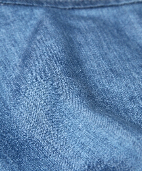Ray BEAMS（レイビームス）の「◎Ray BEAMS / デニム ペプラム タイトスカート（スカート・レディース・ライトブルー/ネイビー・0/1）」の10枚目の写真