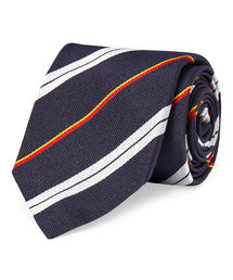 ラルフローレン シルク100%レジメンタルタイ ラルフローレン RALPH LAUREN シルク レジメンタル ネクタイ 紺