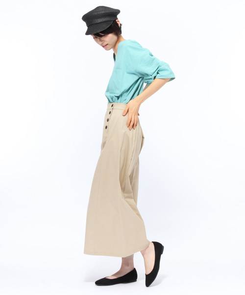 LAKOLE(ラコレ)の「セイラーチノパンツ / LAKOLE(その他パンツ・レディース・ネイビー/ライトベージュ・2/3)」の4枚目の写真
