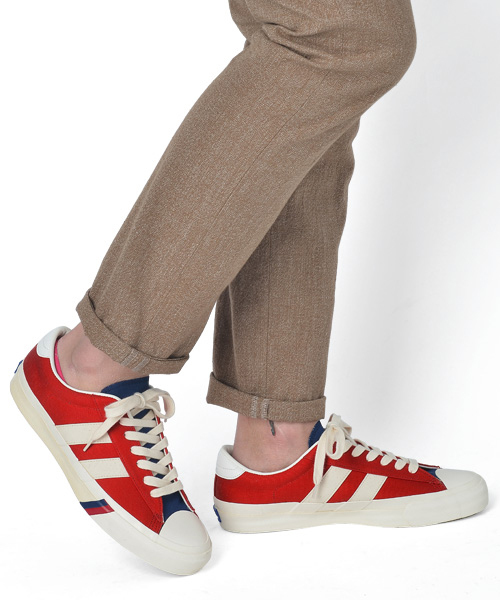 R.NEWBOLD（アールニューボールド）の「R.NEWBOLD×PRO-Keds ROYAL PLUS../135221/∥/⊥□/⊥◇（スニーカー・メンズ・オフホワイト/ブラック/トリコロール・MEDIUM/LARGE/X-LARGE）」の14枚目の写真