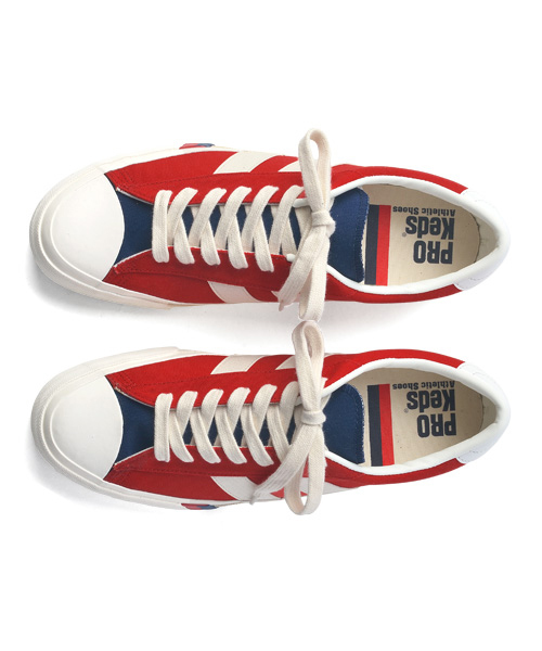 R.NEWBOLD（アールニューボールド）の「R.NEWBOLD×PRO-Keds ROYAL PLUS../135221/∥/⊥□/⊥◇（スニーカー・メンズ・オフホワイト/ブラック/トリコロール・MEDIUM/LARGE/X-LARGE）」の4枚目の写真