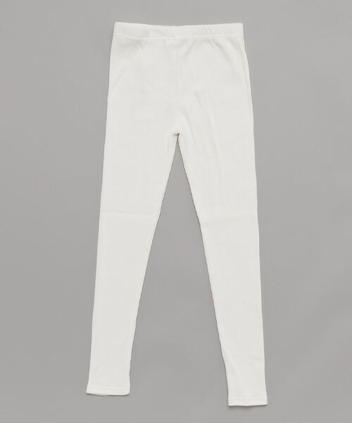 meJane(ミージェーン)の「リブテレコレギンス(レギンス/スパッツ・レディース・チャコールグレー/ブラック/ベージュ/グレー/オフホワイト/モカ・150-160cm/150-155cm/160-165cm/170-175cm)」の7枚目の写真