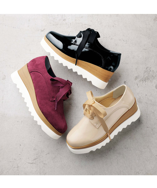 中野恵那（ちゃんえな）さんコラボ＞ シャークソール厚底レースアップ