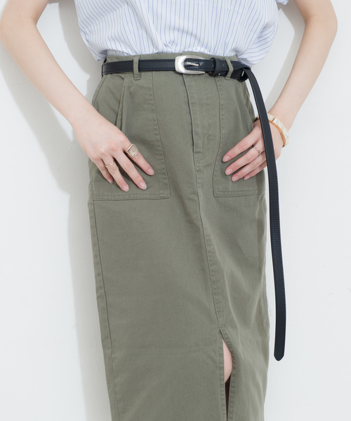 GGD SELECT（ジージーディー　セレクト）の「GGD / ナローロングベルト140cm（ベルト・メンズ・ブラック/ネイビー/ブラウン/ワインレッド・FREE）」の2枚目の写真