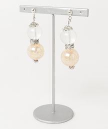 【LADYLOCY】オレンジクリアピアス