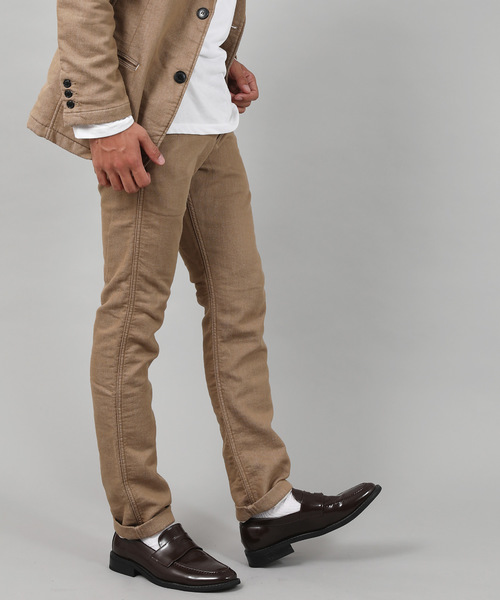 Kafika（カフィカ）の「OneMile Trouser / Made In JAPAN（デニムパンツ・メンズ・グレー/ベージュ/ダークインディゴブルー/ブラック・4/3/2/1）」の3枚目の写真