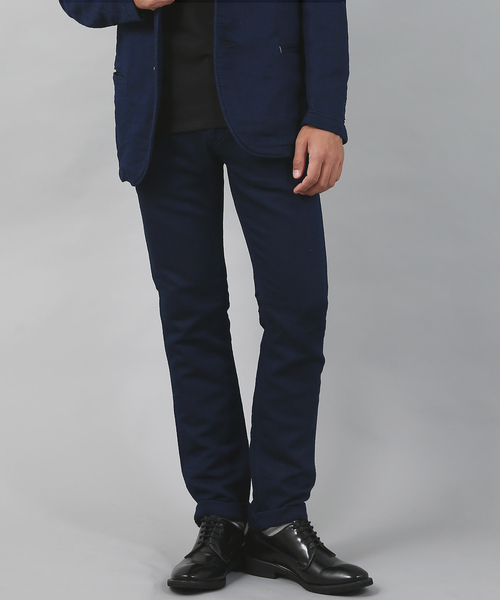 Kafika（カフィカ）の「OneMile Trouser / Made In JAPAN（デニムパンツ・メンズ・グレー/ベージュ/ダークインディゴブルー/ブラック・4/3/2/1）」の4枚目の写真