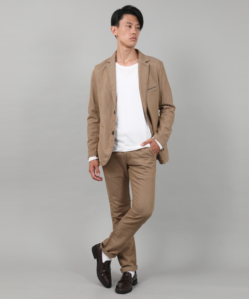 Kafika（カフィカ）の「OneMile Trouser / Made In JAPAN（デニムパンツ・メンズ・グレー/ベージュ/ダークインディゴブルー/ブラック・4/3/2/1）」の12枚目の写真