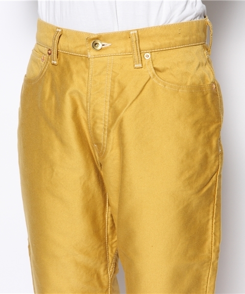 BEAMS BOY(ビームスボーイ)の「△Sanca / モールスキン クロップドパンツ(その他パンツ・レディース・イエロー/ネイビー・ONE SIZE)」の4枚目の写真