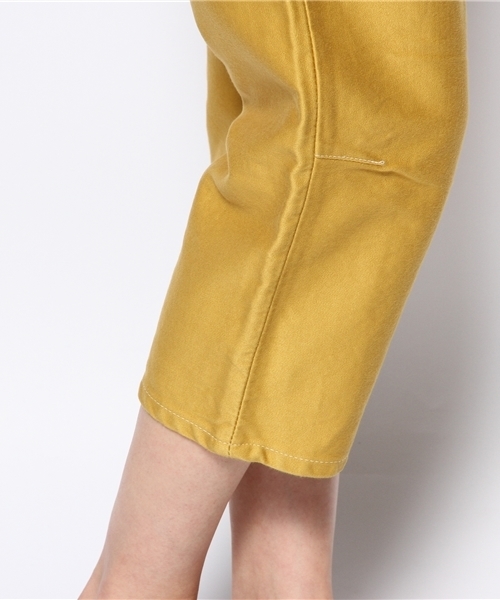 BEAMS BOY(ビームスボーイ)の「△Sanca / モールスキン クロップドパンツ(その他パンツ・レディース・イエロー/ネイビー・ONE SIZE)」の7枚目の写真