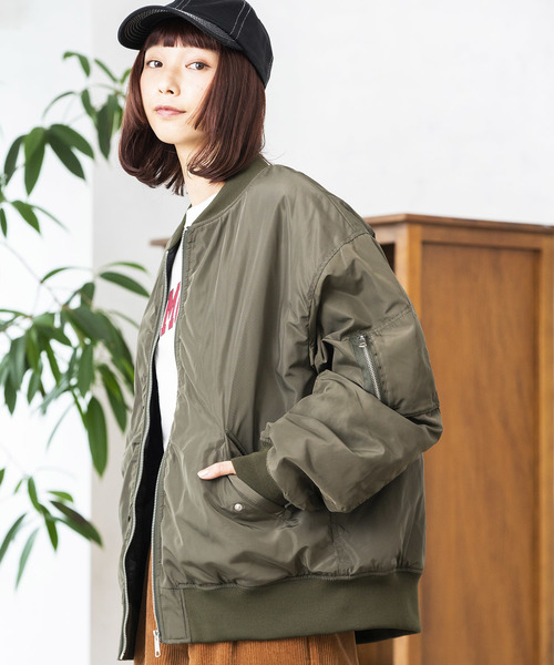 WEGO(ウィゴー)の「WEGO/パデッドMA-1(MA-1・メンズ・ブラック/パープル/カーキ・SMALL/MEDIUM/LARGE)」の6枚目の写真