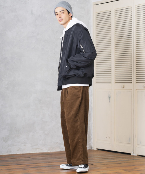 WEGO(ウィゴー)の「WEGO/パデッドMA-1(MA-1・メンズ・ブラック/パープル/カーキ・SMALL/MEDIUM/LARGE)」の8枚目の写真