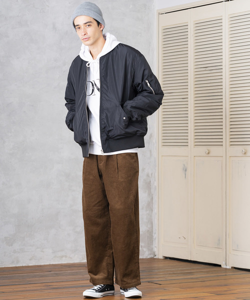 WEGO(ウィゴー)の「WEGO/パデッドMA-1(MA-1・メンズ・ブラック/パープル/カーキ・SMALL/MEDIUM/LARGE)」の9枚目の写真