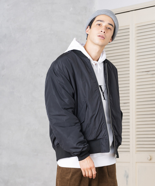 WEGO(ウィゴー)の「WEGO/パデッドMA-1(MA-1・メンズ・ブラック/パープル/カーキ・SMALL/MEDIUM/LARGE)」の11枚目の写真