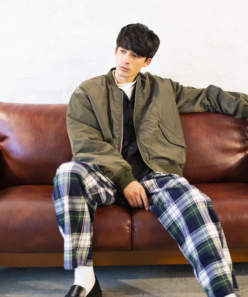 WEGO(ウィゴー)の「WEGO/パデッドMA-1(MA-1・メンズ・ブラック/パープル/カーキ・SMALL/MEDIUM/LARGE)」の12枚目の写真