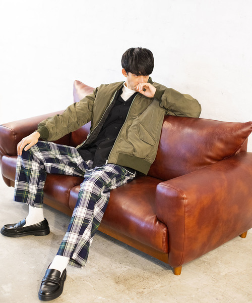 WEGO(ウィゴー)の「WEGO/パデッドMA-1(MA-1・メンズ・ブラック/パープル/カーキ・SMALL/MEDIUM/LARGE)」の14枚目の写真