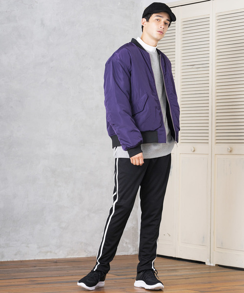 WEGO(ウィゴー)の「WEGO/パデッドMA-1(MA-1・メンズ・ブラック/パープル/カーキ・SMALL/MEDIUM/LARGE)」の16枚目の写真