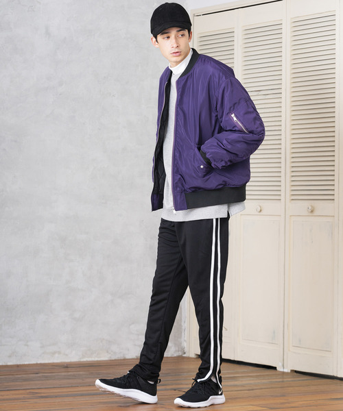 WEGO(ウィゴー)の「WEGO/パデッドMA-1(MA-1・メンズ・ブラック/パープル/カーキ・SMALL/MEDIUM/LARGE)」の17枚目の写真