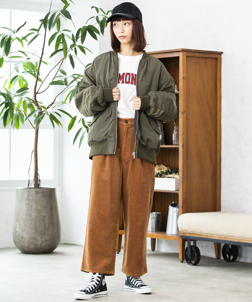 WEGO(ウィゴー)の「WEGO/パデッドMA-1(MA-1・メンズ・ブラック/パープル/カーキ・SMALL/MEDIUM/LARGE)」の21枚目の写真