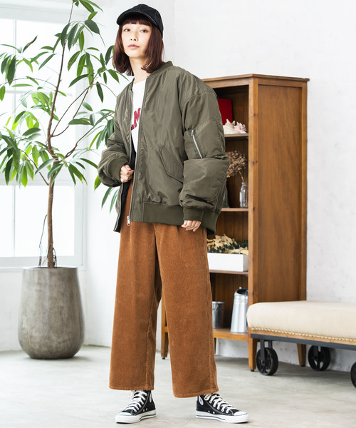 WEGO(ウィゴー)の「WEGO/パデッドMA-1(MA-1・メンズ・ブラック/パープル/カーキ・SMALL/MEDIUM/LARGE)」の22枚目の写真