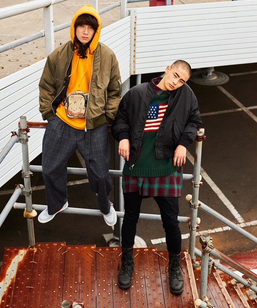 WEGO(ウィゴー)の「WEGO/パデッドMA-1(MA-1・メンズ・ブラック/パープル/カーキ・SMALL/MEDIUM/LARGE)」の4枚目の写真