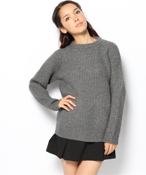 BEAMS BOY(ビームスボーイ)の「□BEAMS BOY / 3ゲージ 畦編クルー(ニット/セーター・レディース・チャコールグレー/ブラウン/レッド/ネイビー・ONE SIZE)」の11枚目の写真