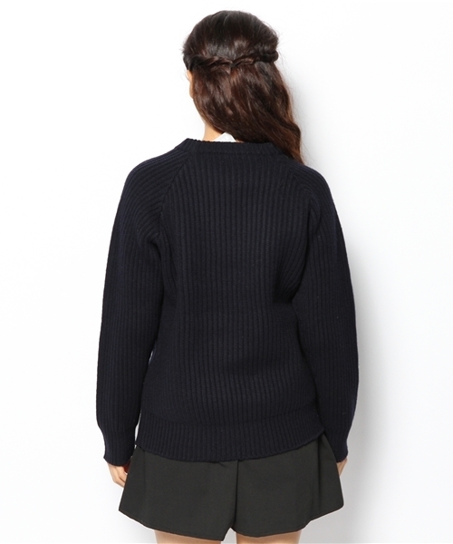 BEAMS BOY(ビームスボーイ)の「□BEAMS BOY / 3ゲージ 畦編クルー(ニット/セーター・レディース・チャコールグレー/ブラウン/レッド/ネイビー・ONE SIZE)」の7枚目の写真