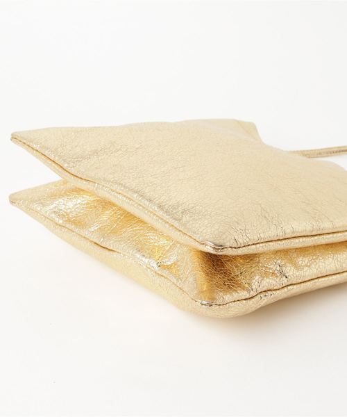 Beau're(ヴュレ)の「Beaure ヴュレ 本革 メタリック ミニ ショルダー(ショルダーバッグ・レディース・シルバー/ゴールド・FREE)」の3枚目の写真