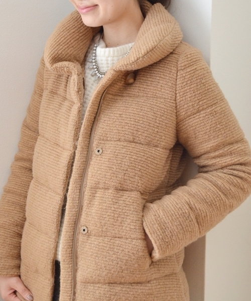 ★美品★ シップス スライバーショートダウン ジャケット ダウン80% 毛混 M ☆美品☆ シップス スライバーショートダウン ジャケット ダウン