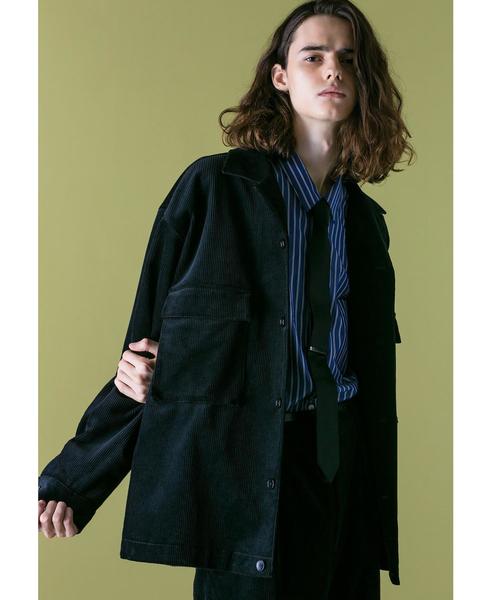 MONKEY TIME（モンキータイム）の「＜monkey time＞ CORD CPO SHIRT/コーデュロイシャツ（シャツ/ブラウス・メンズ・ライトブルー/ピンク/ブラック・M/S/L/XL/LL）」の6枚目の写真