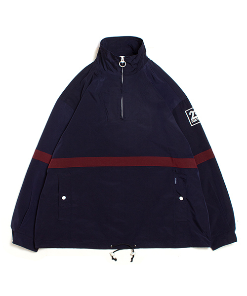 APPLEBUM(アップルバム)の「Line Pullover Jacket(テーラードジャケット・メンズ・ネイビー/オレンジ・MEDIUM/LARGE/X-LARGE)」の2枚目の写真