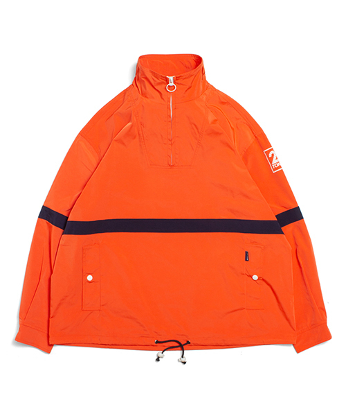 APPLEBUM(アップルバム)の「Line Pullover Jacket(テーラードジャケット・メンズ・ネイビー/オレンジ・MEDIUM/LARGE/X-LARGE)」の1枚目の写真