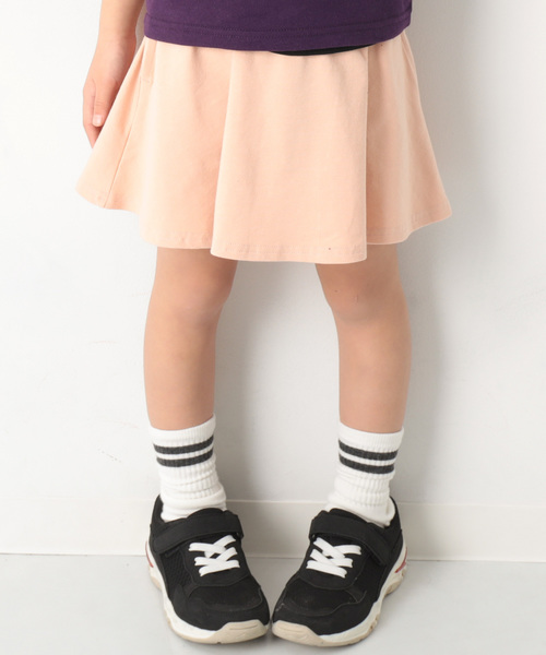 devirock（デビロック）の「ポケット付き 無地1分丈スカッツ（スカート・キッズ・ヘザーチャコール/レッド系その他2/ブラック/ネイビー/イエロー/ブルー/ライトパープル/ラベンダー/レッド系その他/ピンク系その他・120cm/80ｃｍ/90cm/95cm/110cm/100cm/130cm/140cm/150cm/160cm）」の8枚目の写真