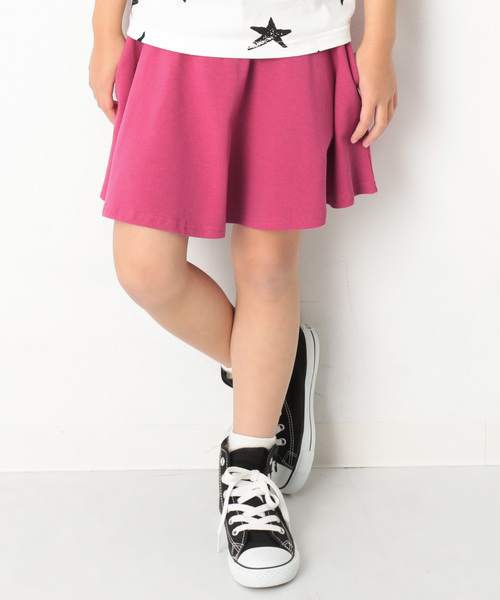 devirock（デビロック）の「ポケット付き 無地1分丈スカッツ（スカート・キッズ・ヘザーチャコール/レッド系その他2/ブラック/ネイビー/イエロー/ブルー/ライトパープル/ラベンダー/レッド系その他/ピンク系その他・120cm/80ｃｍ/90cm/95cm/110cm/100cm/130cm/140cm/150cm/160cm）」の10枚目の写真