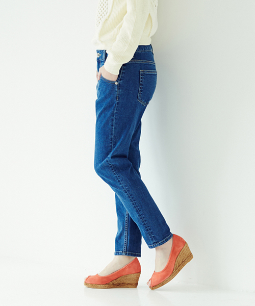 Another Edition(アナザーエディション)の「【WEB限定】ae LOW CROTCH DNM 5POC # ◆(デニムパンツ・レディース・ライトブルー/コバルトブルー/ネイビー・LARGE/SMALL/MEDIUM)」の8枚目の写真